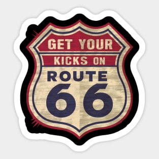 Get your Kicks on Route 66 Sticker